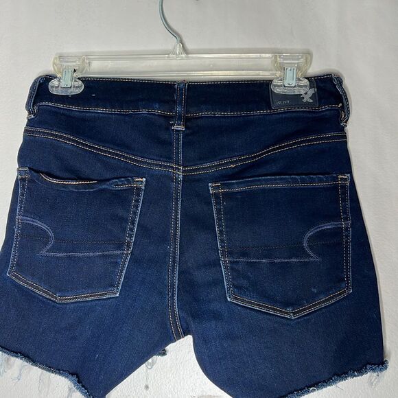 American Eagle Hi Rise Shortie Jean Shorts size 6 - Picture 5 of 9